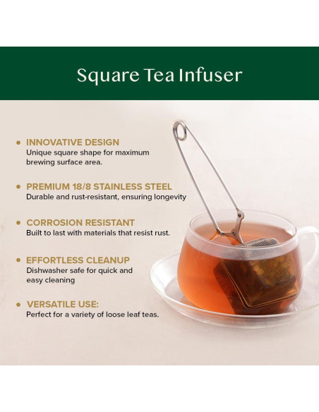Set de Infusores y Cucharita para Té VAHDAM - Acero Inoxidable
