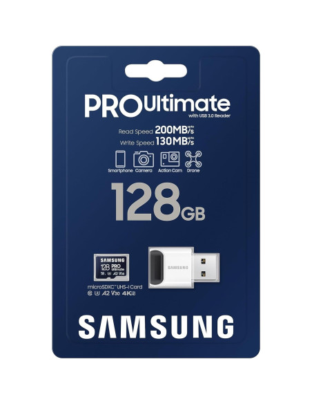 Tarjeta de Memoria microSD Samsung PRO Ultimate 128GB UHS-I Tarjeta de Memoria microSD Samsung PRO Ultimate 128GB UHS-I