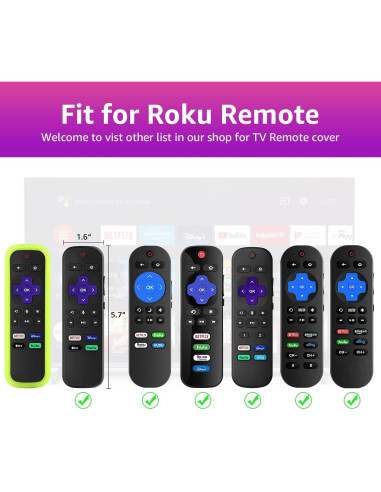 Funda de Silicona ONEBOM para Control Remoto Roku TV - 2 Pack