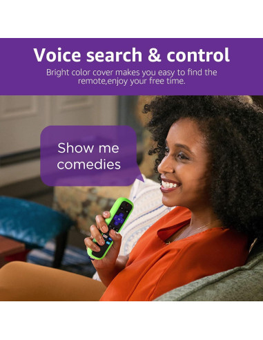 Funda de Silicona ONEBOM para Control Remoto Roku TV - 2 Pack