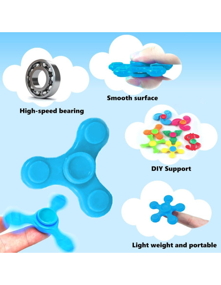 30 Mini Spinners Antiestrés TGIQROVE Juguetes Sensoriales