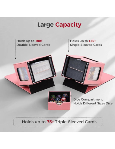 Caja de Barajas Zettokete Commander Doble Rosa y Negro 100 Cartas