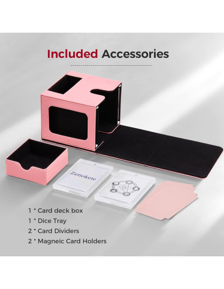 Caja de Barajas Zettokete Commander Doble Rosa y Negro 100 Cartas