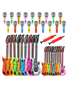 Paquete de Juguetes Inflables Rock Star 38 Piezas con Bombas