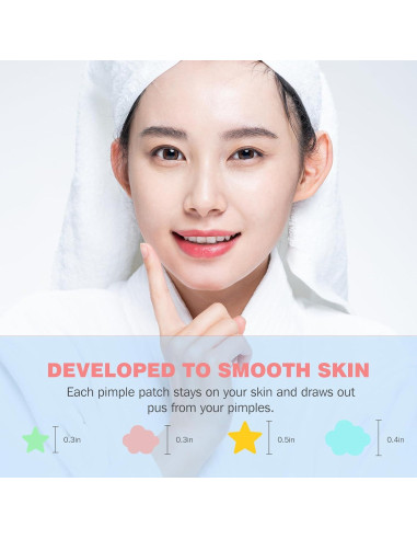 Parches para Granos HLOES 279PCS Hidrocoloide Estrella