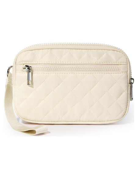 Cartera de muñeca DIXEIGHT beige RFID 20x12cm 3 cremalleras Cartera de muñeca DIXEIGHT beige RFID 20x12cm 3 cremalleras