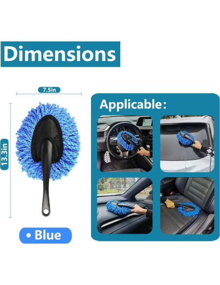 Cepillo de Plumería Ziciner Microfibra Suave para Autos 35cm