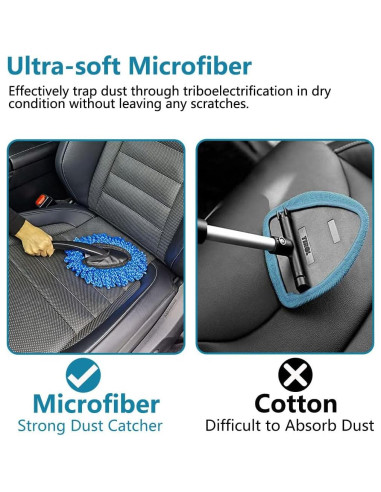 Cepillo de Plumería Ziciner Microfibra Suave para Autos 35cm