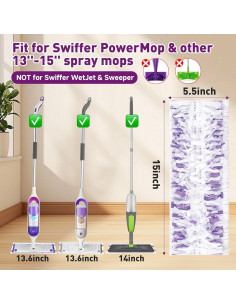 Almohadillas Desechables Funtin para Mopa 40 Unidades 12 Capas 2