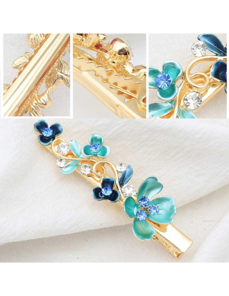 Clips para Cabello de Metal Vintage Coloridos 6pcs Whitebridge Clips para Cabello de Metal Vintage Coloridos 6pcs Whitebridge