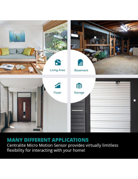 Sensor de Movimiento Micro Centralite 3328-C Zigbee - Seguridad Sensor de Movimiento Micro Centralite 3328-C Zigbee - Seguridad