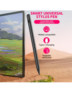 Lápiz Estilográfico Albomao Negro para Pantallas Táctiles 2
