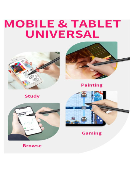 Lápiz Estilográfico Albomao Negro para Pantallas Táctiles