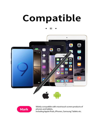 Lápiz Estilográfico Albomao Negro para Pantallas Táctiles