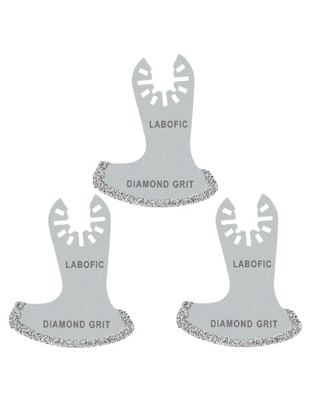 Cuchillas Oscilantes de Diamante LABOFiC 3 Pcs para Cortar Mortero Cuchillas Oscilantes de Diamante LABOFiC 3 Pcs para Cortar Mortero