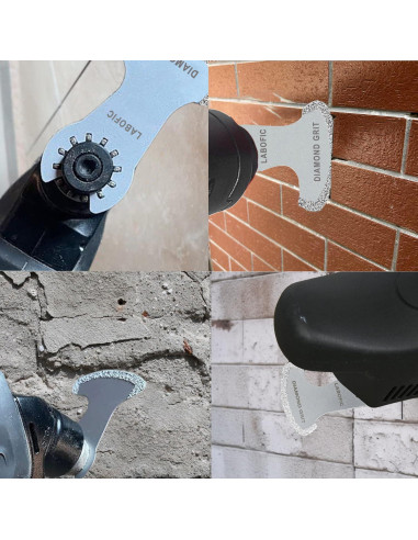 Cuchillas Oscilantes de Diamante LABOFiC 3 Pcs para Cortar Mortero