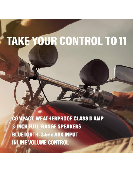 Sistema de Altavoces Bluetooth BOSS MCBK420B 3" Resistente Agua