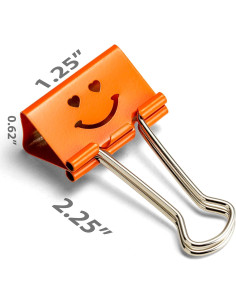 Clips de Binder Medianos Officemate 36 Pcs Colores Asortidos 2