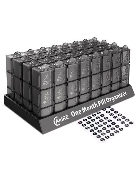 Organizador de Pastillas Mensual NewgGra 31 Días 3 Veces al Día