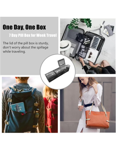 Organizador de Pastillas Mensual NewgGra 31 Días 3 Veces al Día