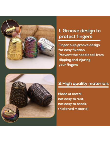 Kit de Costura Nitlak 24 Pcs con Dedales y Agujas Kit de Costura Nitlak 24 Pcs con Dedales y Agujas