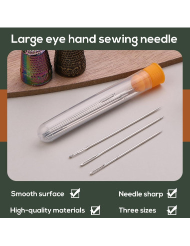 Kit de Costura Nitlak 24 Pcs con Dedales y Agujas