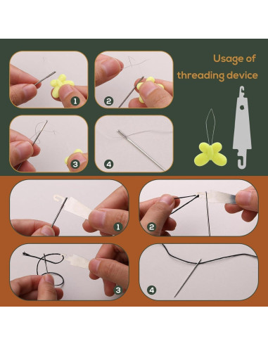 Kit de Costura Nitlak 24 Pcs con Dedales y Agujas