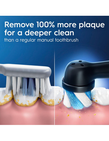 Cepillo de dientes eléctrico Oral-B iO Simple Clean negro con estuche