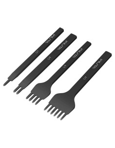 Cincel de perforación de cuero WUTA 5mm, juego de 4 piezas