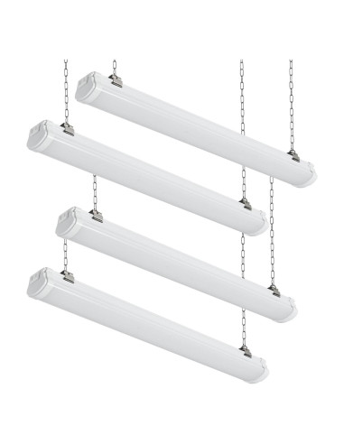 Luz de Taller LED Be Studied 20W 2FT 5000K Enlazable Paquete de 4