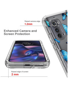 Funda Protectora Motorola Moto Edge 2022 5G con Protector 2