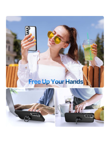 Funda Transparente Silverback para Galaxy S21 FE 5G con Soporte