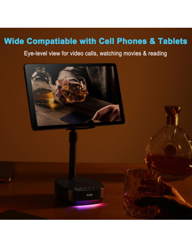 Soporte Ajustable para Teléfono Móvil OLES con Altavoz Bluetooth