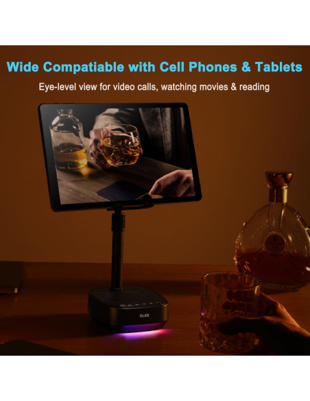 Soporte Ajustable para Teléfono Móvil OLES con Altavoz Bluetooth