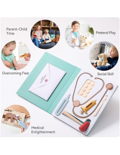 Kit de Doctor Montessori Macabaka para Niños 3-5 Años 2