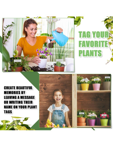 Etiquetas de Jardín Moxweyeni 60 Pcs Metal 10 cm Impermeables