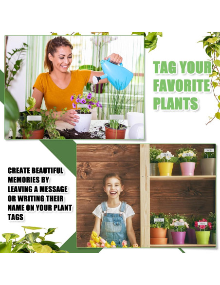 Etiquetas de Jardín Moxweyeni 60 Pcs Metal 10 cm Impermeables