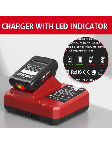 2 Baterías de Litio 3.0Ah 20V + Cargador Black & Decker