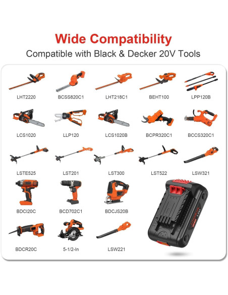 2 Baterías de Litio 3.0Ah 20V + Cargador Black & Decker