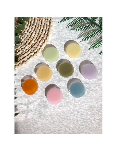 Soporte para teléfono celular Petitepop, resina y acrílico, azul