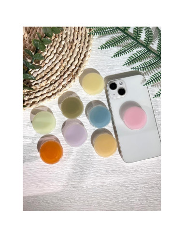 Soporte para teléfono celular Petitepop, resina y acrílico, azul