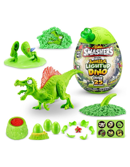 Smashers Huevo Dino Iluminado ZURU Spinosaurus 25 Sorprisas Smashers Huevo Dino Iluminado ZURU Spinosaurus 25 Sorprisas