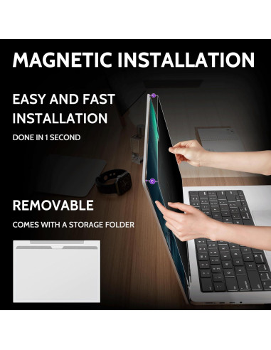 Pantalla de Privacidad Magnética 360 Peslv para MacBook Pro 13"