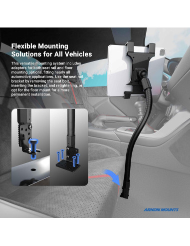 Soporte para Tableta de Coche Arkon TAB188L22 - Aluminio 55.88 cm