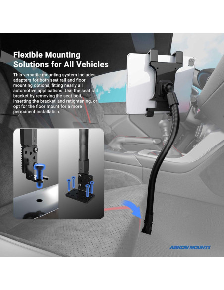 Soporte para Tableta de Coche Arkon TAB188L22 - Aluminio 55.88 cm