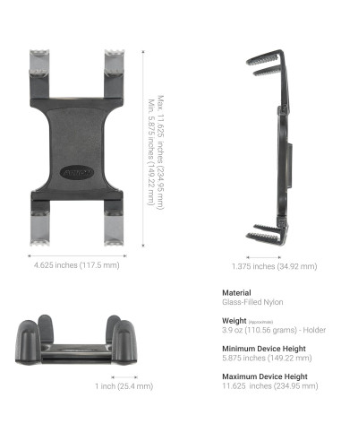 Soporte para Tableta de Coche Arkon TAB188L22 - Aluminio 55.88 cm