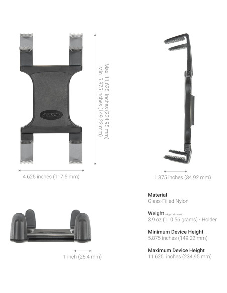 Soporte para Tableta de Coche Arkon TAB188L22 - Aluminio 55.88 cm