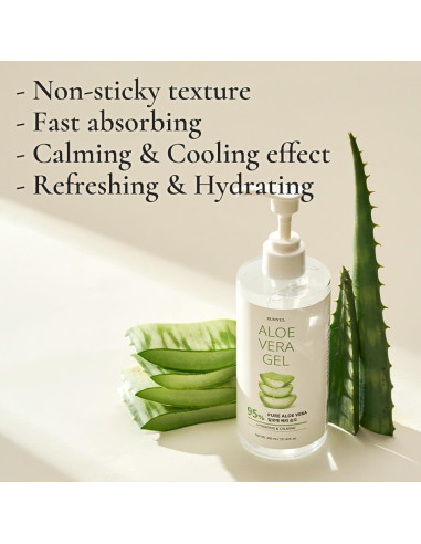 Gel Calmante de Aloe Vera EUNYUL 95% 300ml Hidratante