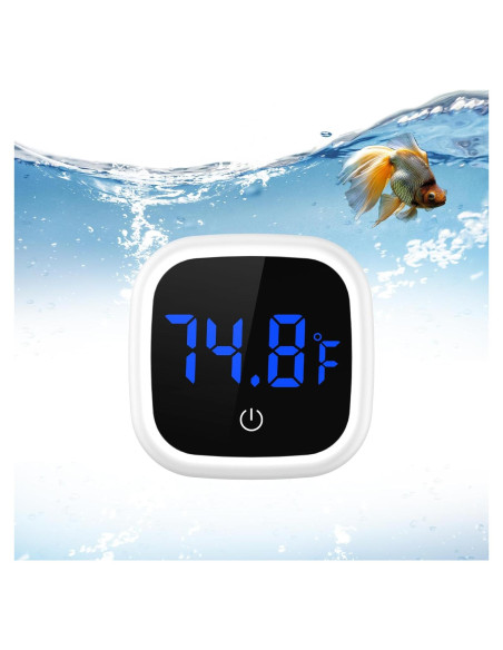 Termómetro Digital de Acuario LOFICOPER LED Adherible 0-60C