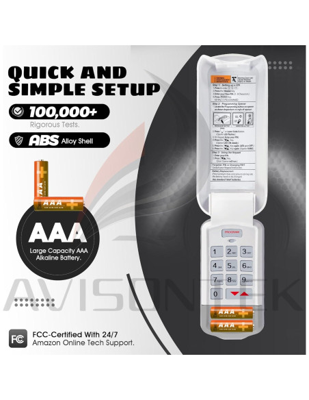 Teclado Inalámbrico Genie GK-BX para Abridor de Garaje